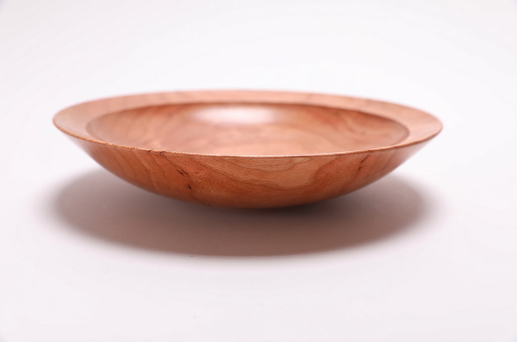 #2707 Curly Wild Black Cherry Wooden Bowl  (8 1/4" x 1 3/4")