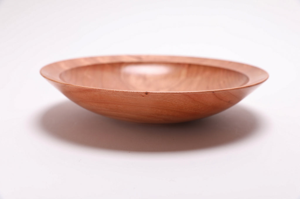 #2707 Curly Wild Black Cherry Wooden Bowl  (8 1/4" x 1 3/4")