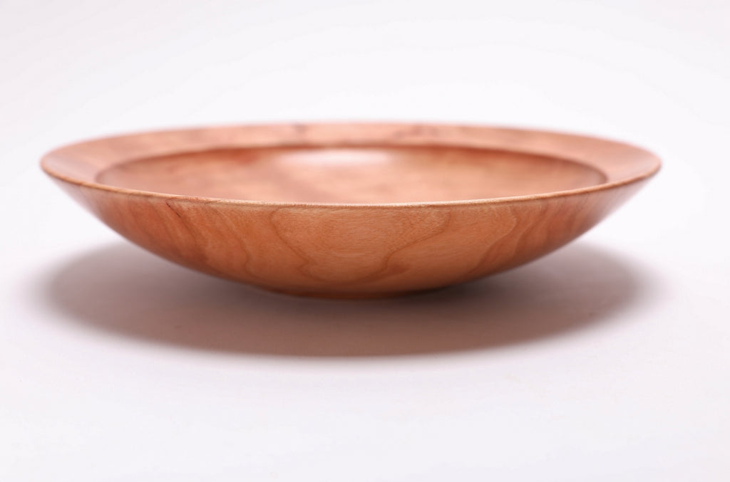 #2714 Curly Wild Black Cherry Wooden Bowl  (8 1/2" x 1 3/4")