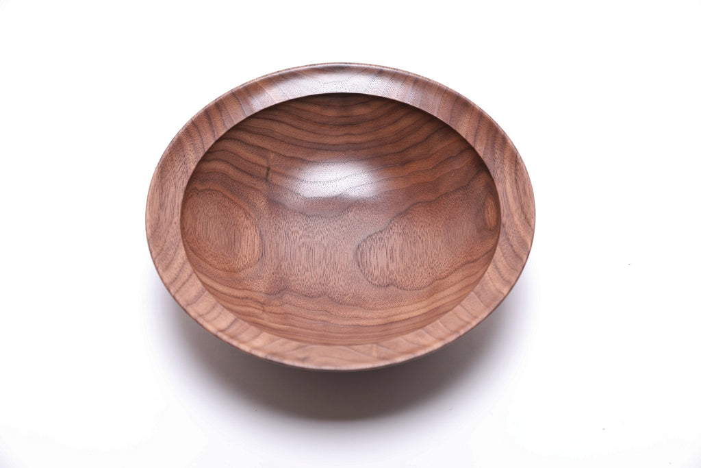#2718 Curly Wild Black Walnut Wooden Bowl  (8 1/2" x 2 5/8")