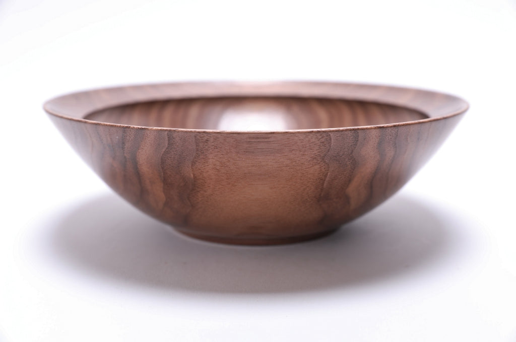 #2718 Curly Wild Black Walnut Wooden Bowl  (8 1/2" x 2 5/8")
