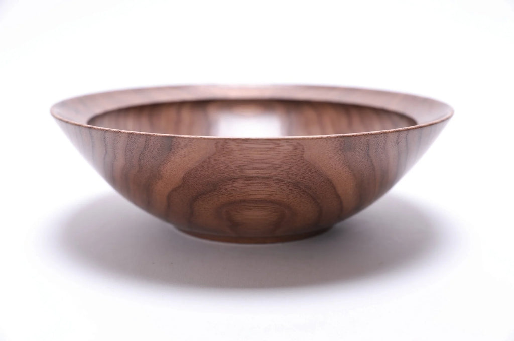 #2718 Curly Wild Black Walnut Wooden Bowl  (8 1/2" x 2 5/8")