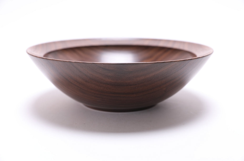 #2718 Curly Wild Black Walnut Wooden Bowl  (8 1/2" x 2 5/8")