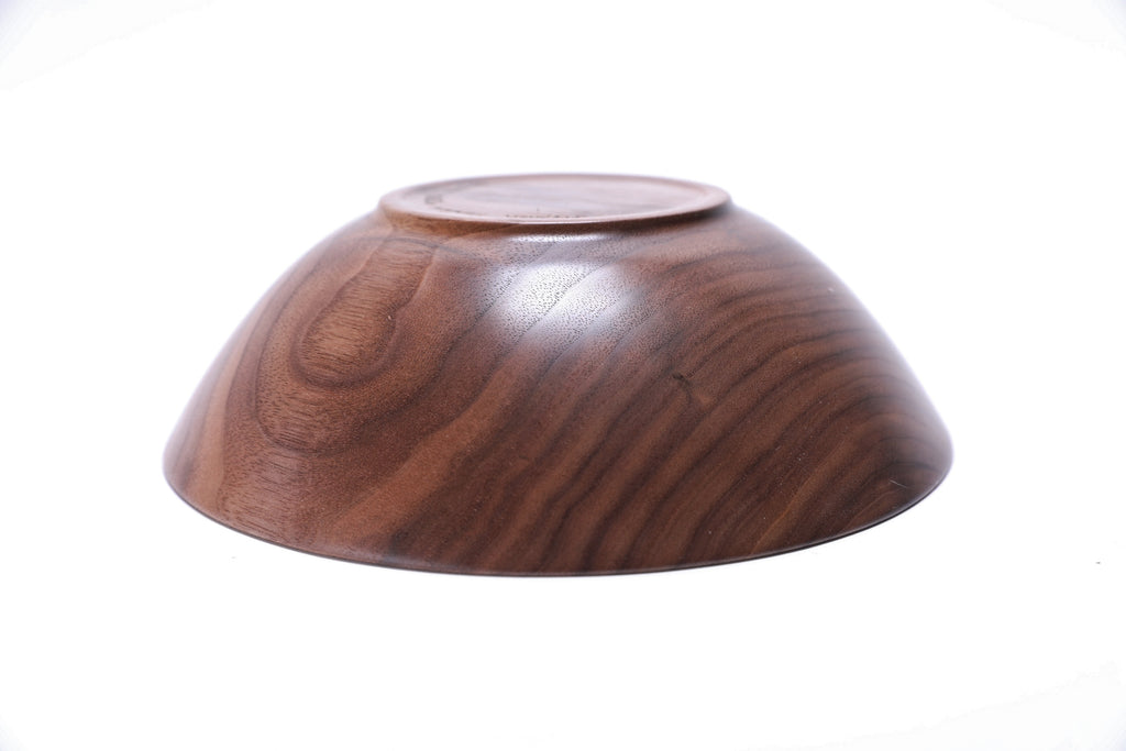 #2718 Curly Wild Black Walnut Wooden Bowl  (8 1/2" x 2 5/8")