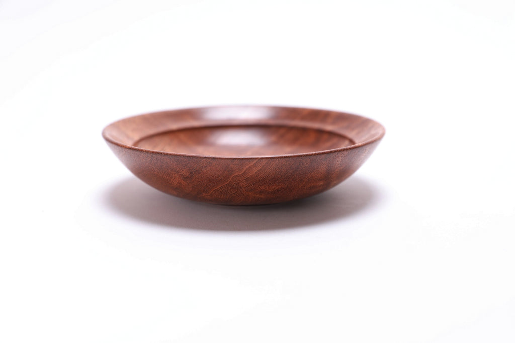 Small Quilted Pommele Sapele Ring Dish #2723 (5" x 1 1/4")