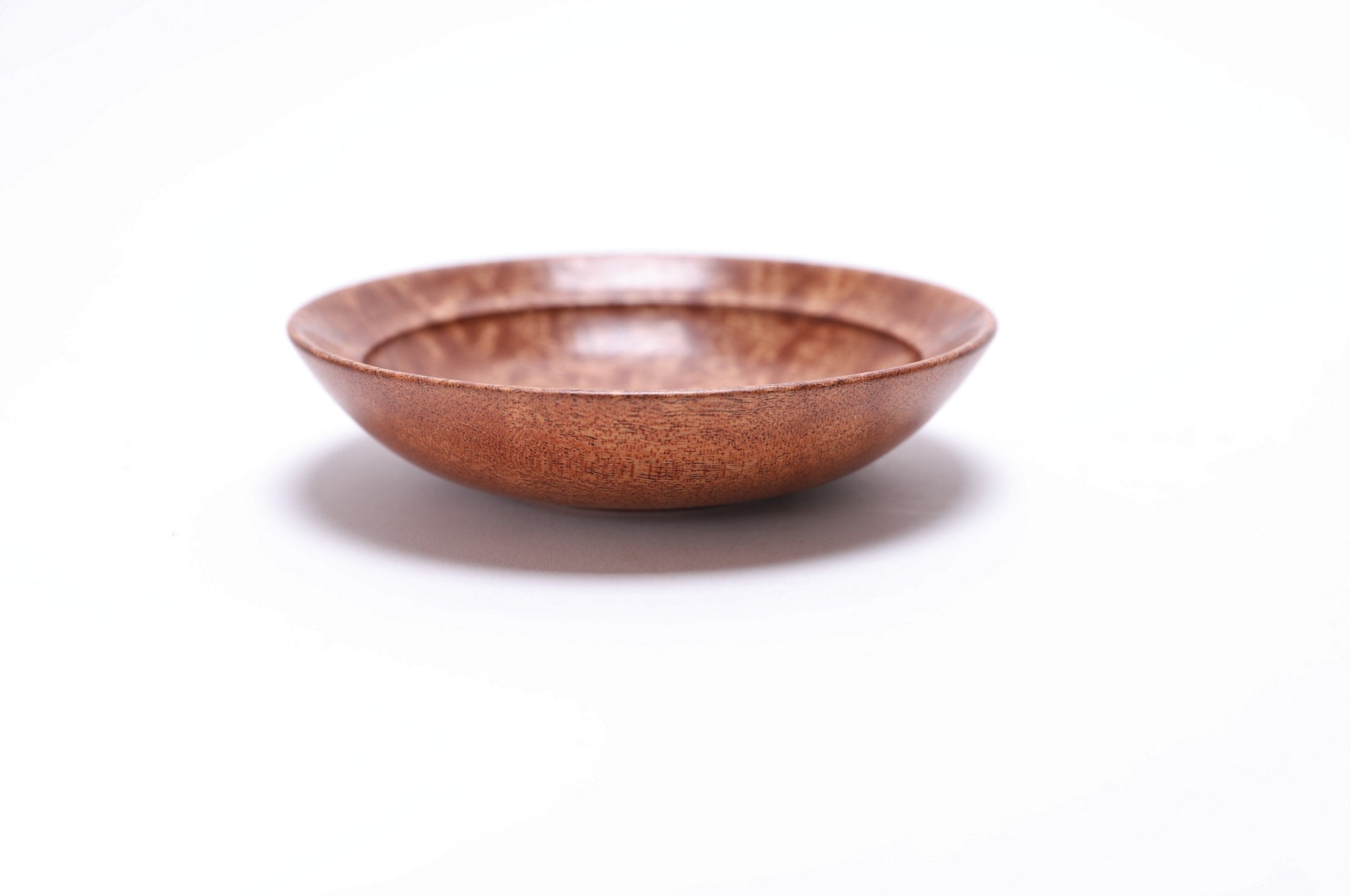 Small Quilted Pommele Sapele Ring Dish #2723 (5" x 1 1/4")