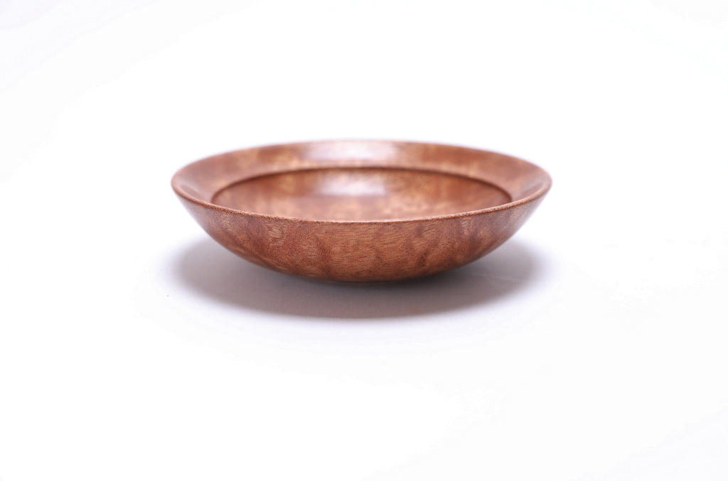 Small Quilted Pommele Sapele Ring Dish #2723 (5" x 1 1/4")