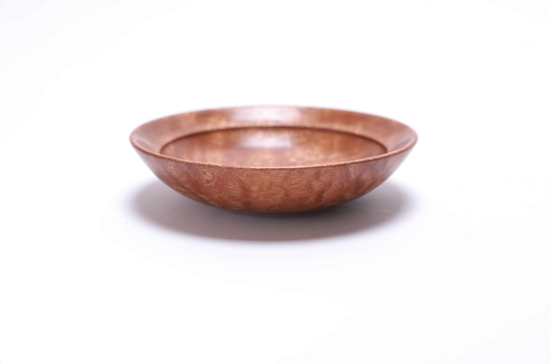 Small Quilted Pommele Sapele Ring Dish #2723 (5" x 1 1/4")