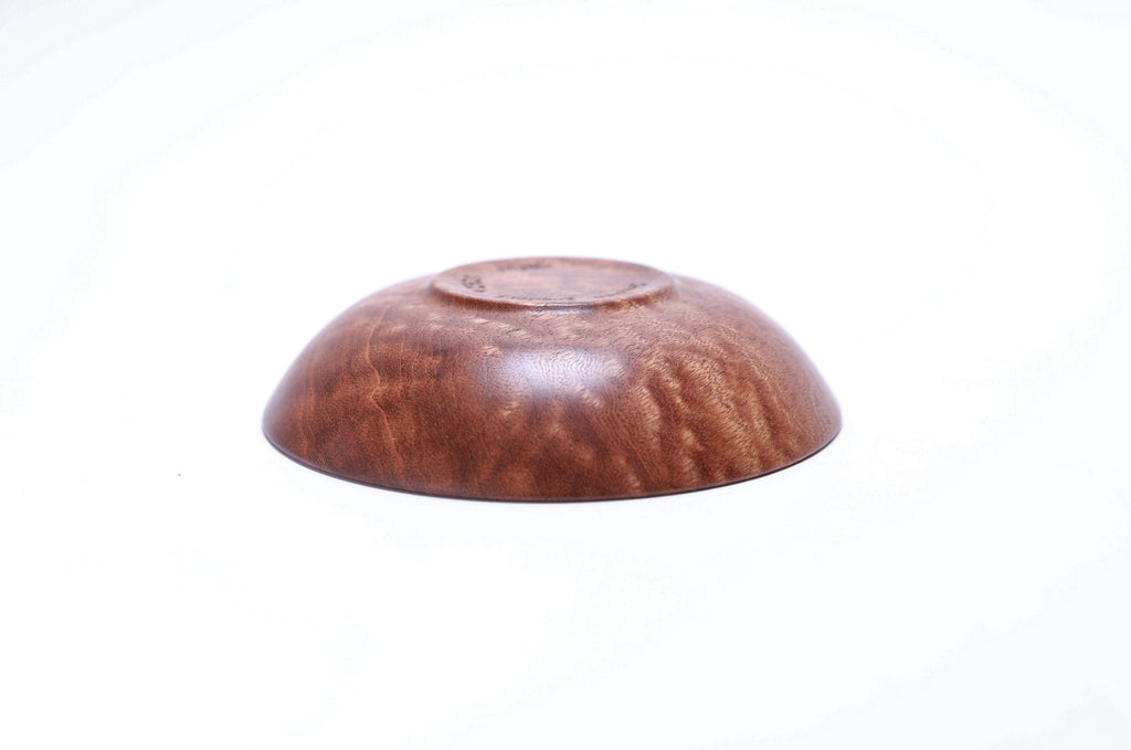Small Quilted Pommele Sapele Ring Dish #2723 (5" x 1 1/4")