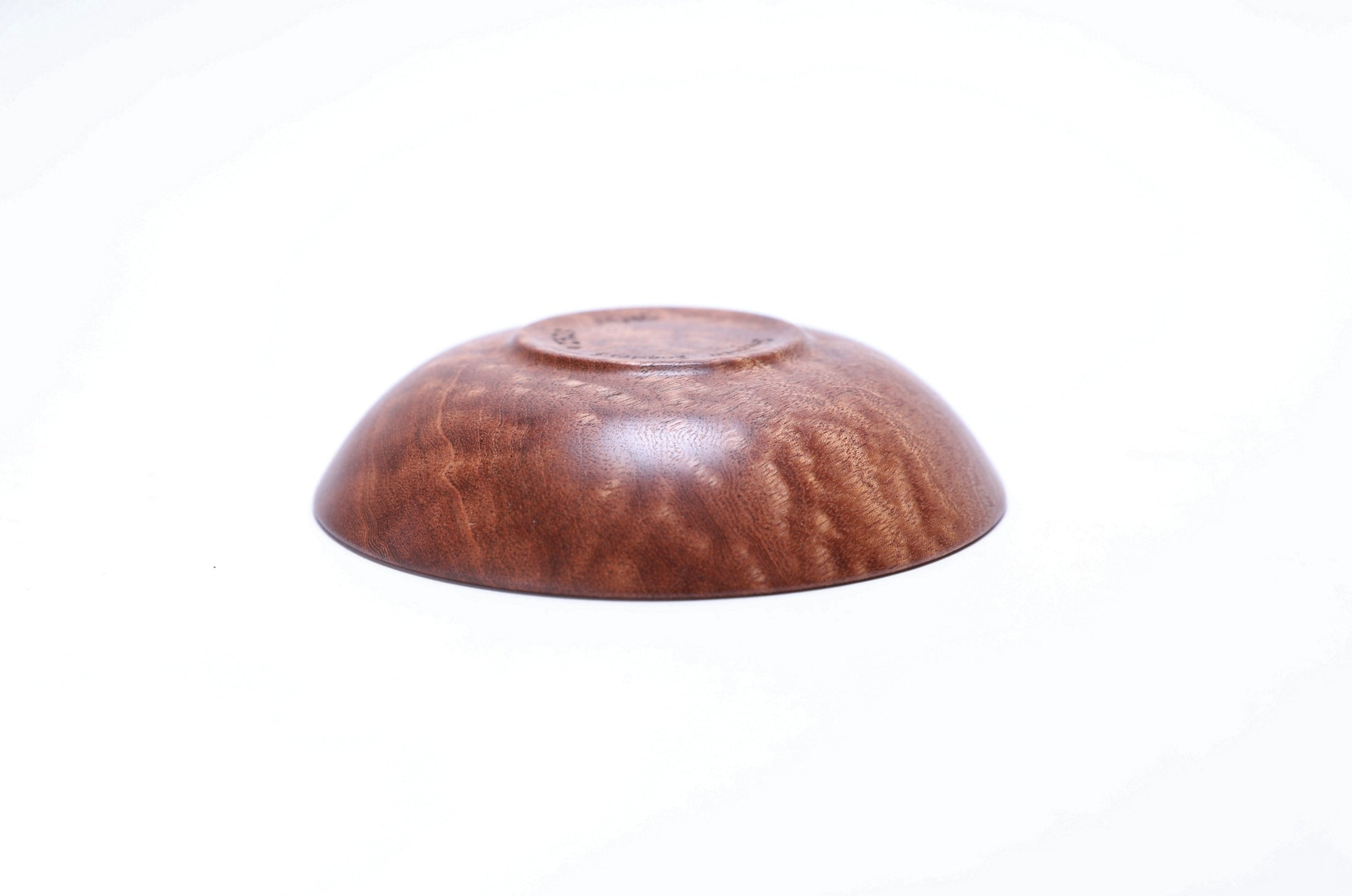 Small Quilted Pommele Sapele Ring Dish #2723 (5" x 1 1/4")