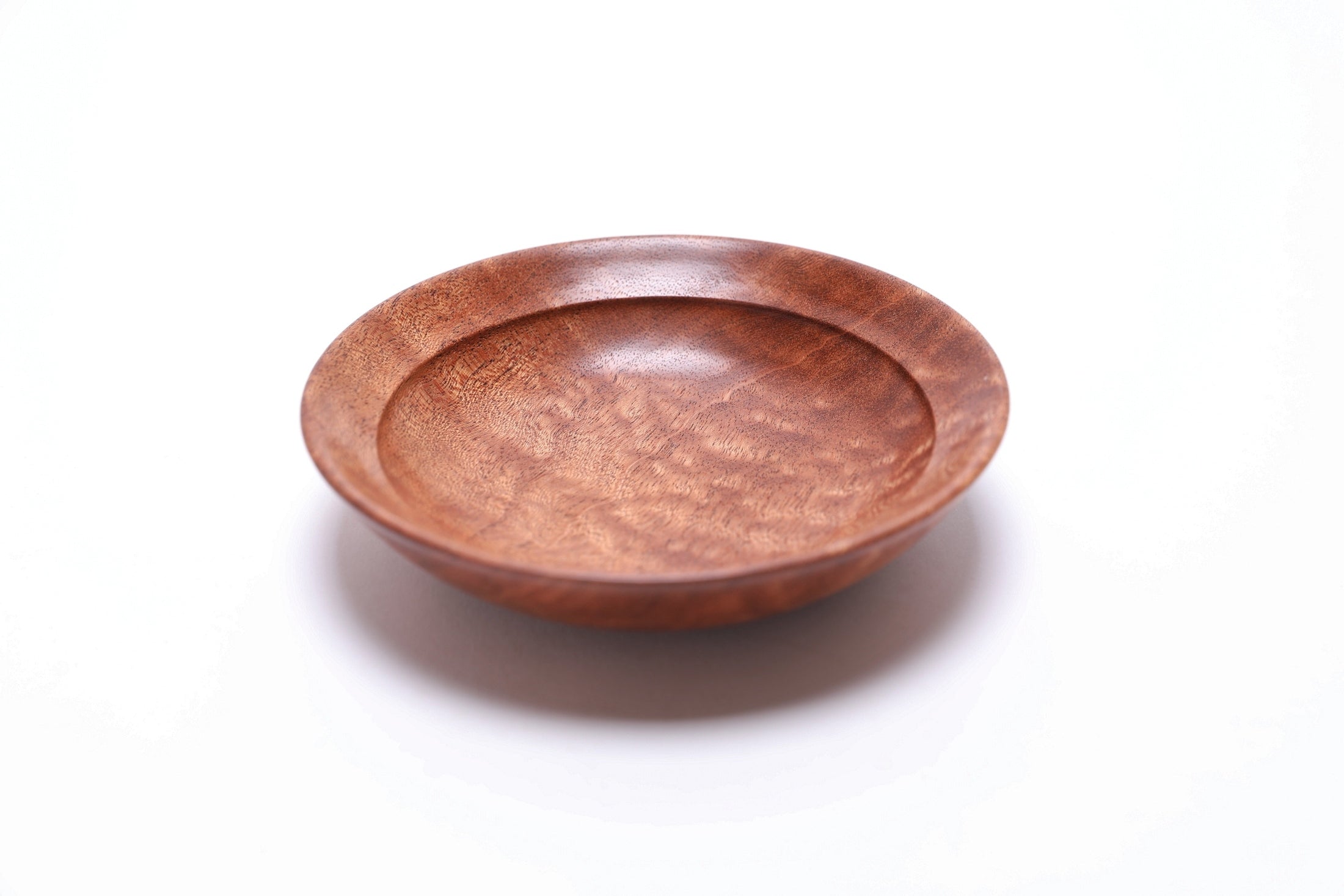 Small Quilted Pommele Sapele Ring Dish #2723 (5" x 1 1/4")