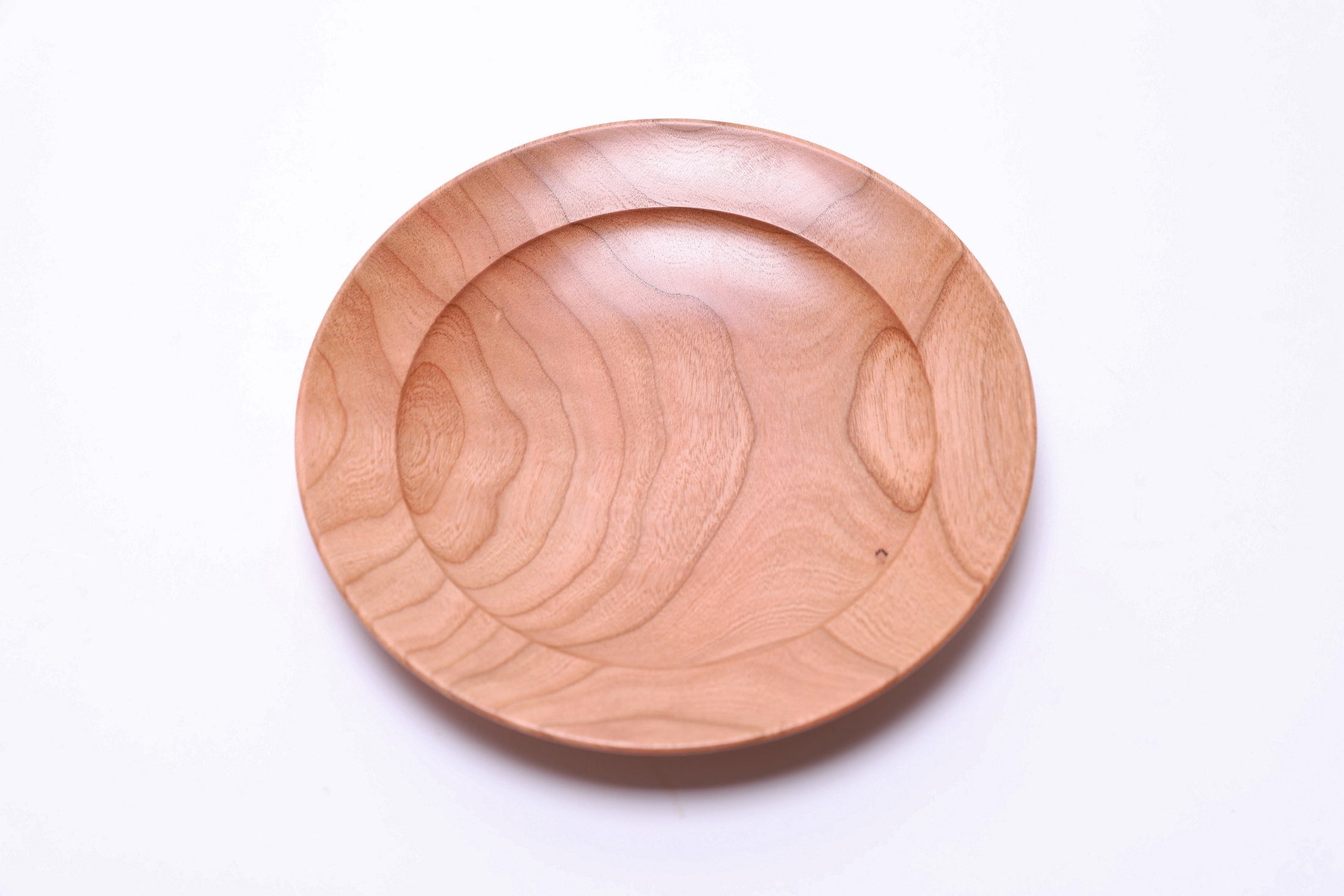 Curly Wild Black Cherry Wooden Ring Dish  #2726  (6 1/8 x 7/8")