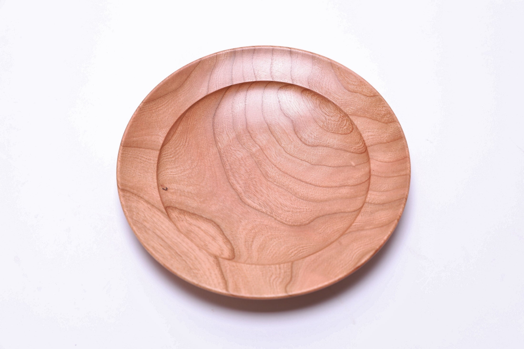 Curly Wild Black Cherry Wooden Ring Dish  #2726  (6 1/8 x 7/8")