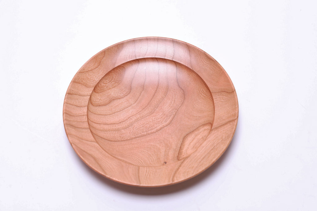 Curly Wild Black Cherry Wooden Ring Dish  #2726  (6 1/8 x 7/8")