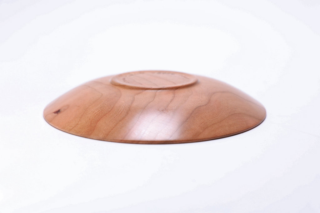 Curly Wild Black Cherry Wooden Ring Dish  #2726  (6 1/8 x 7/8")