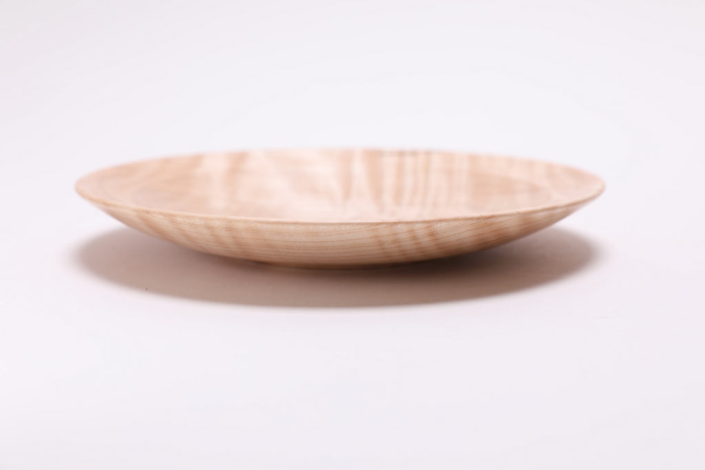 Curly Tiger Sugar Maple Wooden Ring Dish  #2727  (6 3/4" x 1")