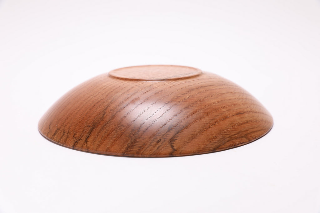 #2724 Quartersawn Red Oak Shallow Wooden Bowl  (9 3/4" x 2")