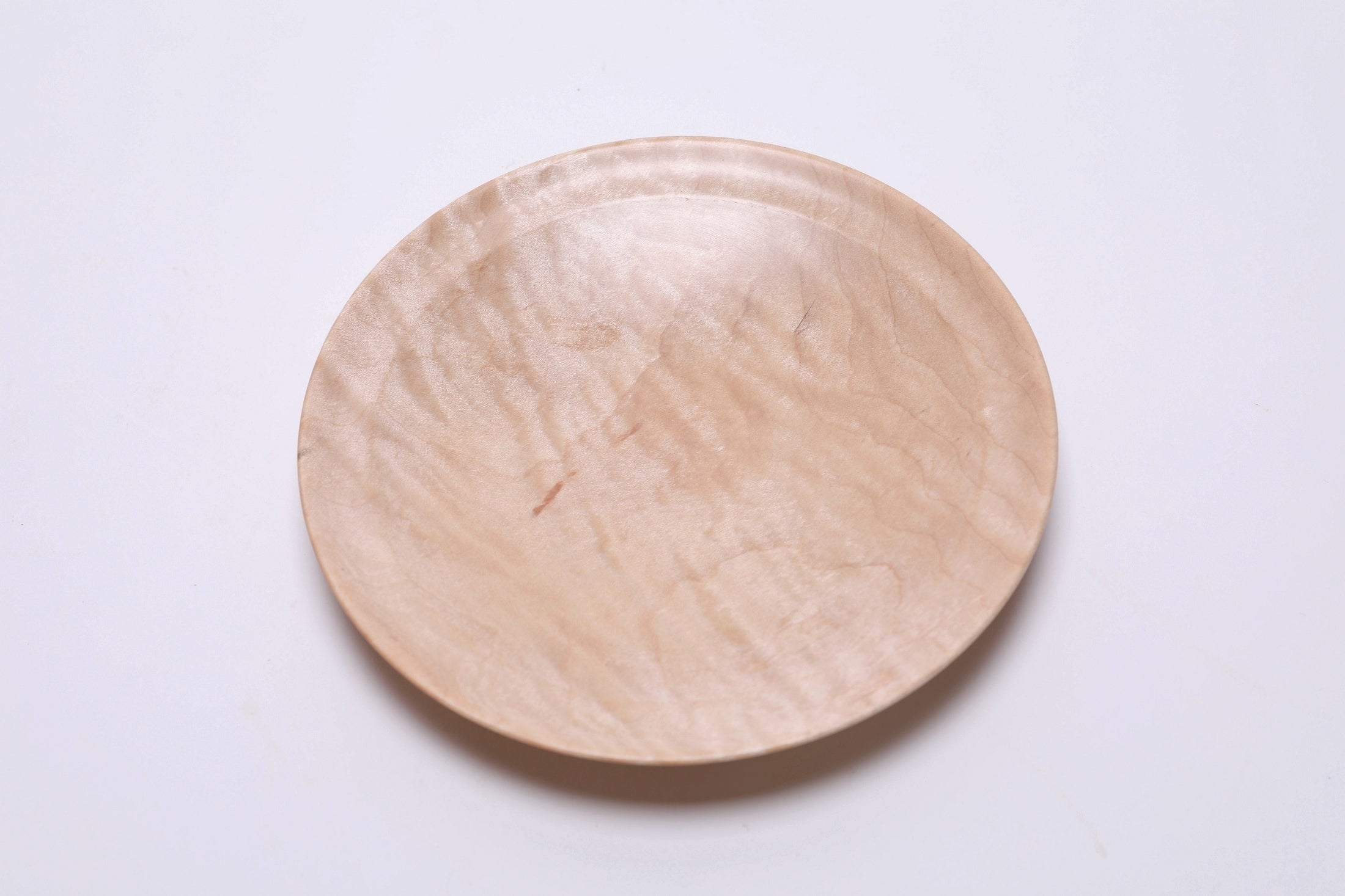 #2688 Quilted Sugar Maple Wooden Ring Dish  (6 1/2" x 1")