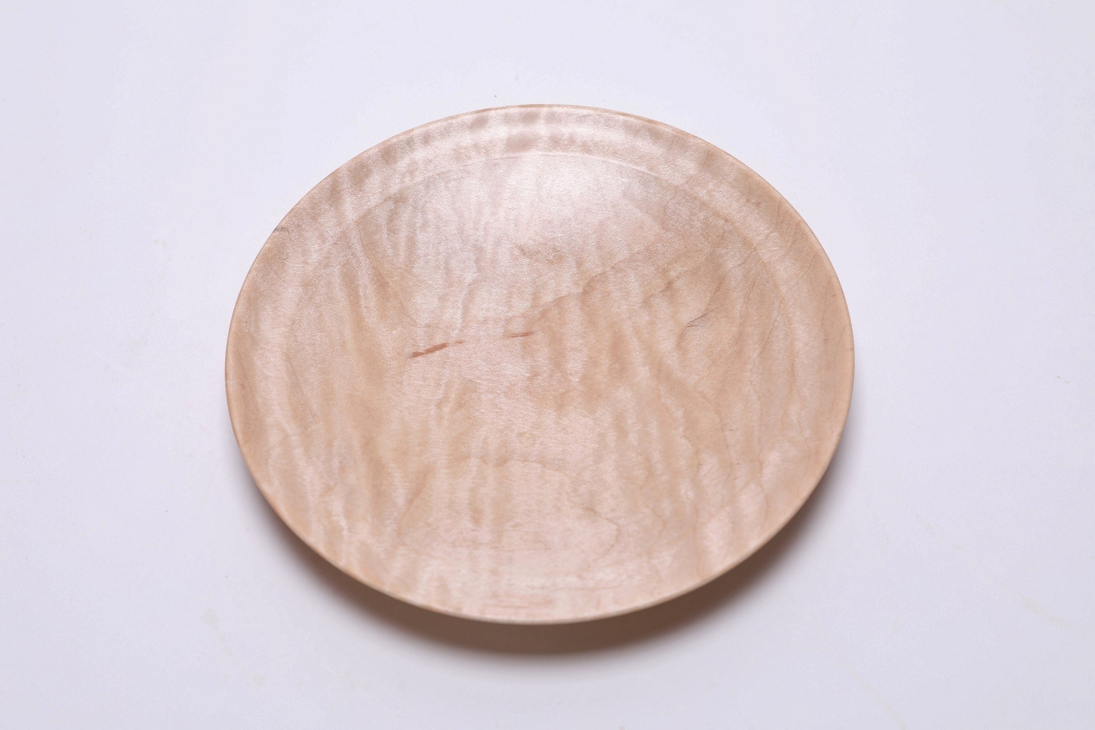 #2688 Quilted Sugar Maple Wooden Ring Dish  (6 1/2" x 1")