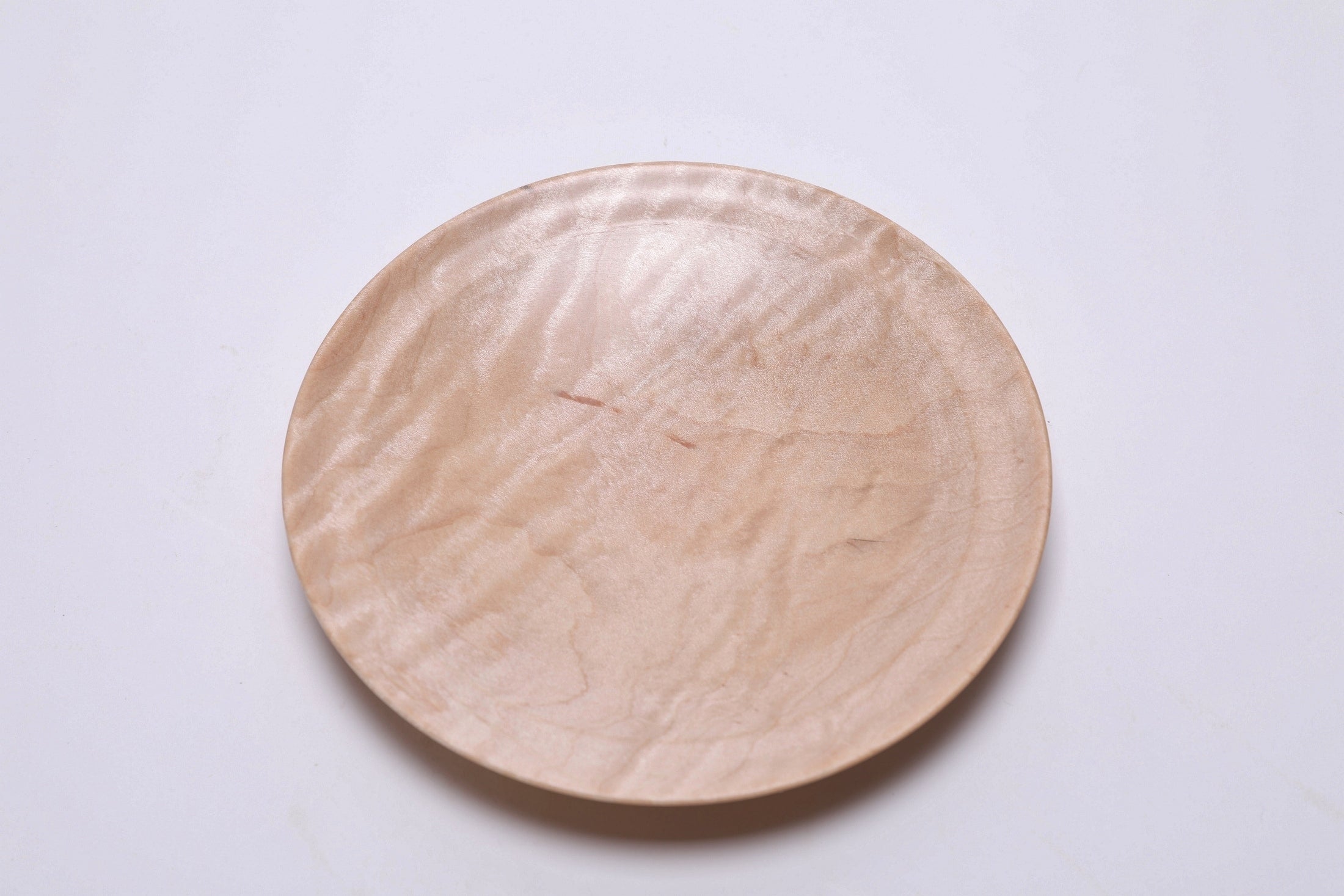 #2688 Quilted Sugar Maple Wooden Ring Dish  (6 1/2" x 1")