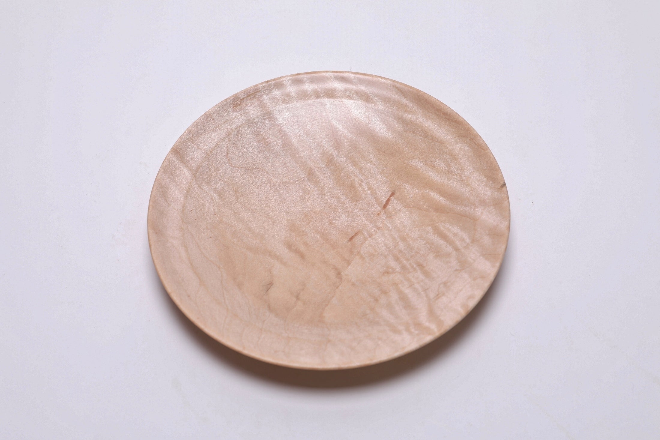 #2688 Quilted Sugar Maple Wooden Ring Dish  (6 1/2" x 1")