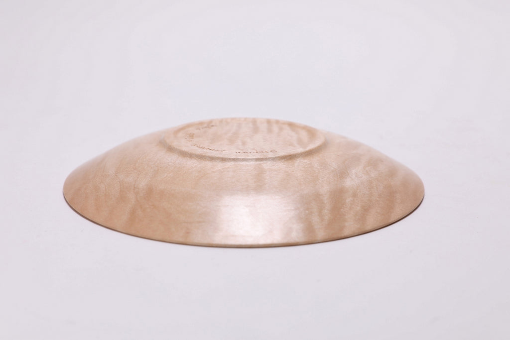 #2688 Quilted Sugar Maple Wooden Ring Dish  (6 1/2" x 1")
