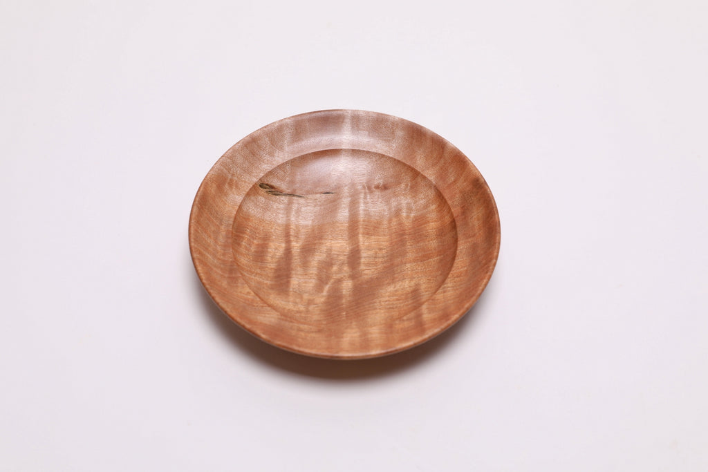 #2731 Quilted Big Leaf Maple Wooden Ring Dish (4 3/4" x 7/8")