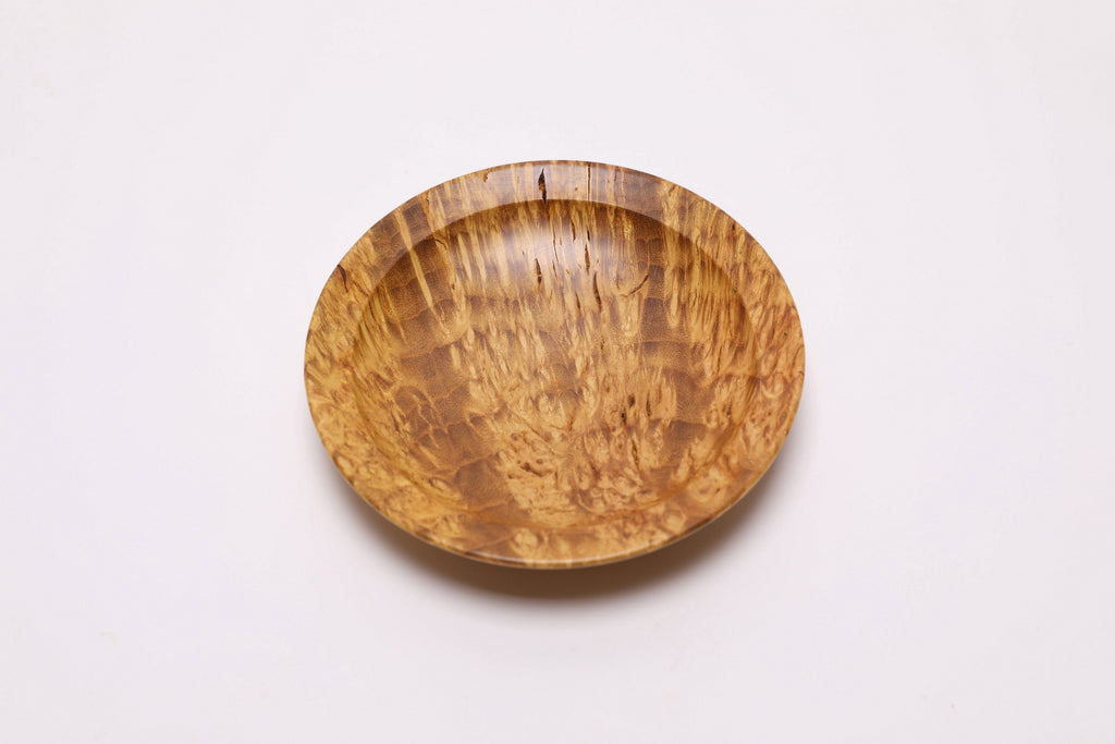 #2729 Mulberry Burl Wooden Ring Dish  (4 5/8" x 1")