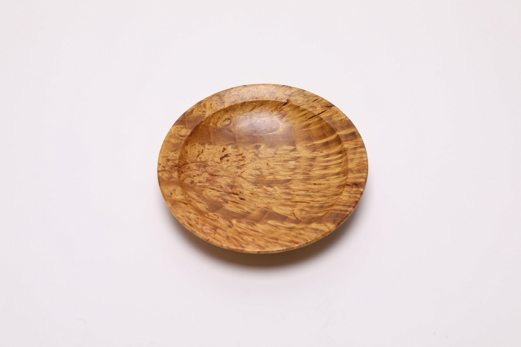 #2729 Mulberry Burl Wooden Ring Dish  (4 5/8" x 1")