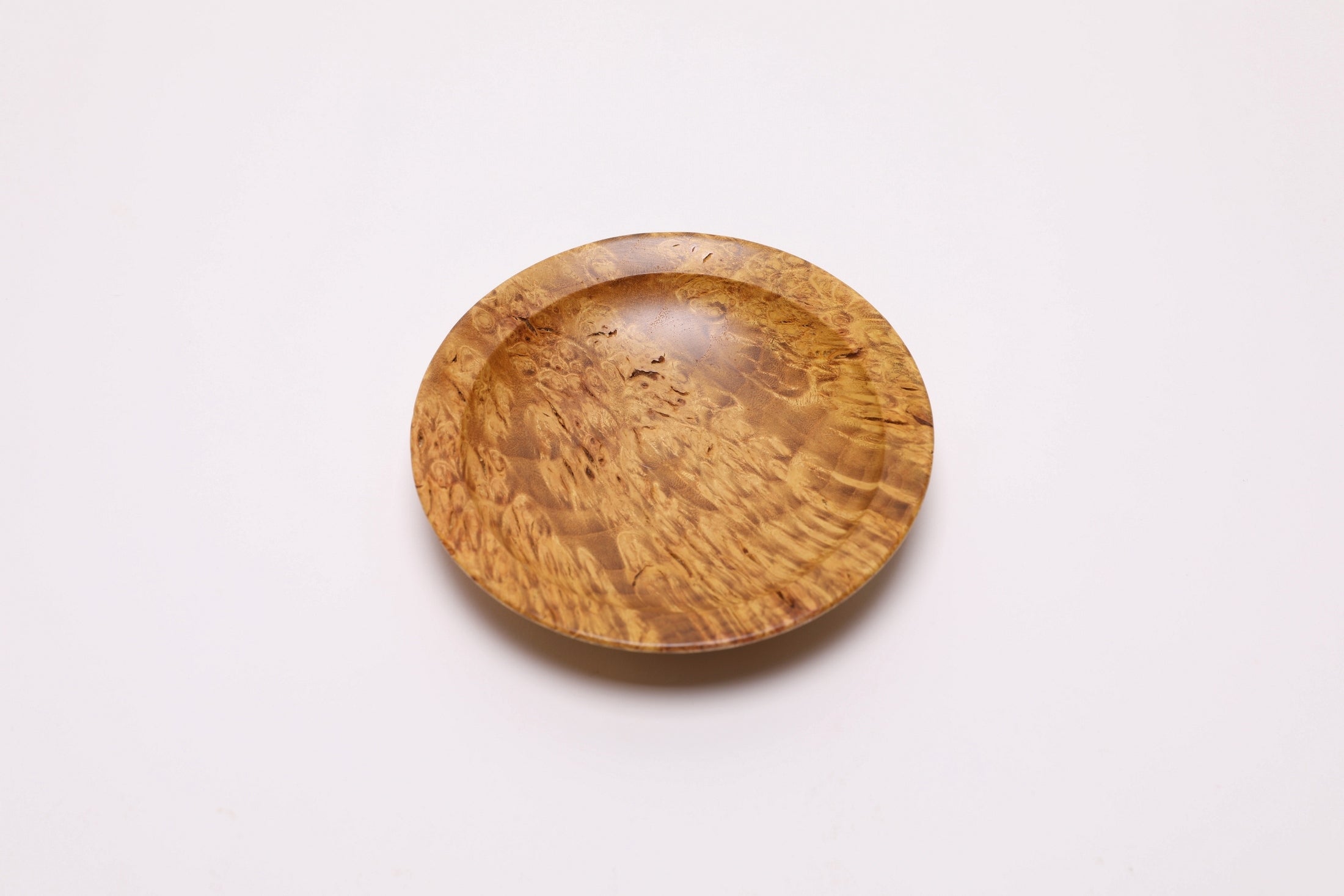 #2729 Mulberry Burl Wooden Ring Dish  (4 5/8" x 1")