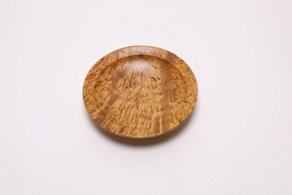 #2729 Mulberry Burl Wooden Ring Dish  (4 5/8" x 1")
