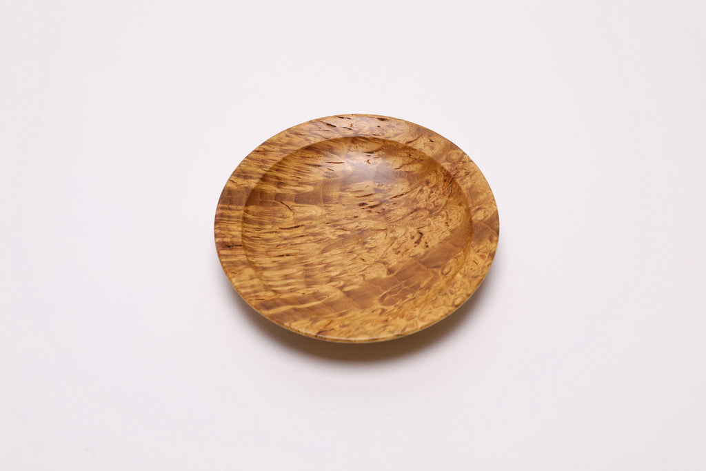 #2729 Mulberry Burl Wooden Ring Dish  (4 5/8" x 1")