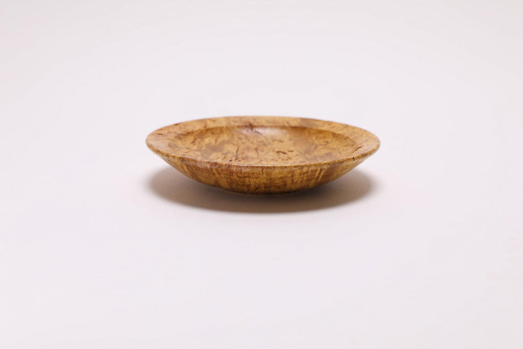 #2729 Mulberry Burl Wooden Ring Dish  (4 5/8" x 1")