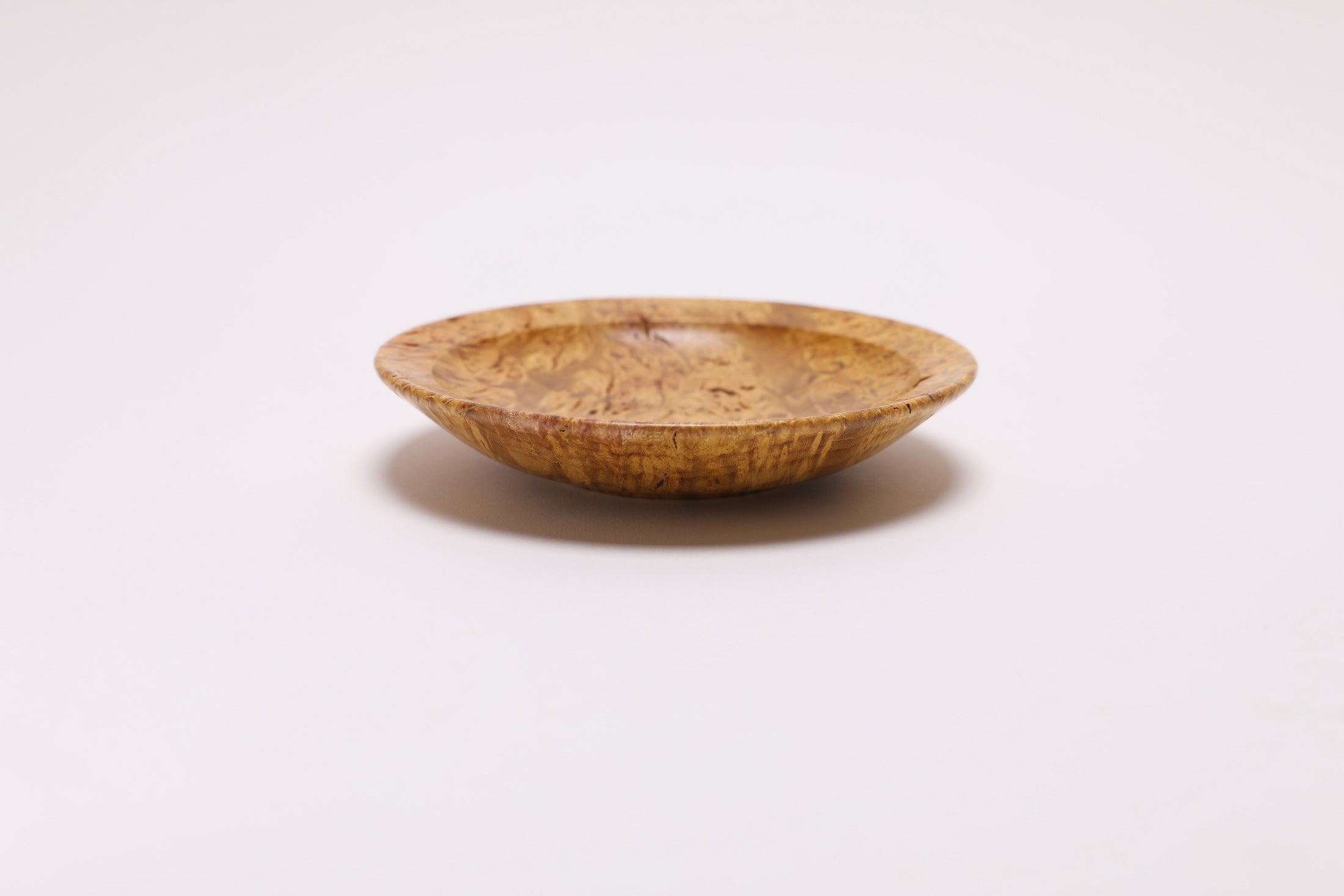 #2729 Mulberry Burl Wooden Ring Dish  (4 5/8" x 1")
