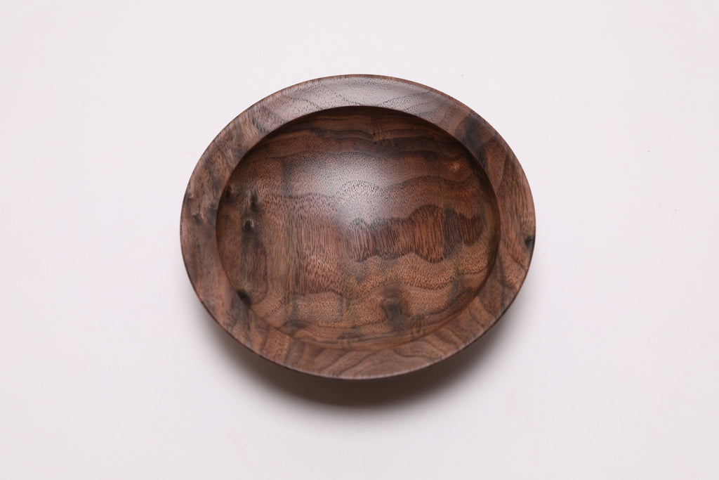 Curly Wild Black Walnut Wooden Ring Dish  #2736  (4 7/8" x 1 1/4")