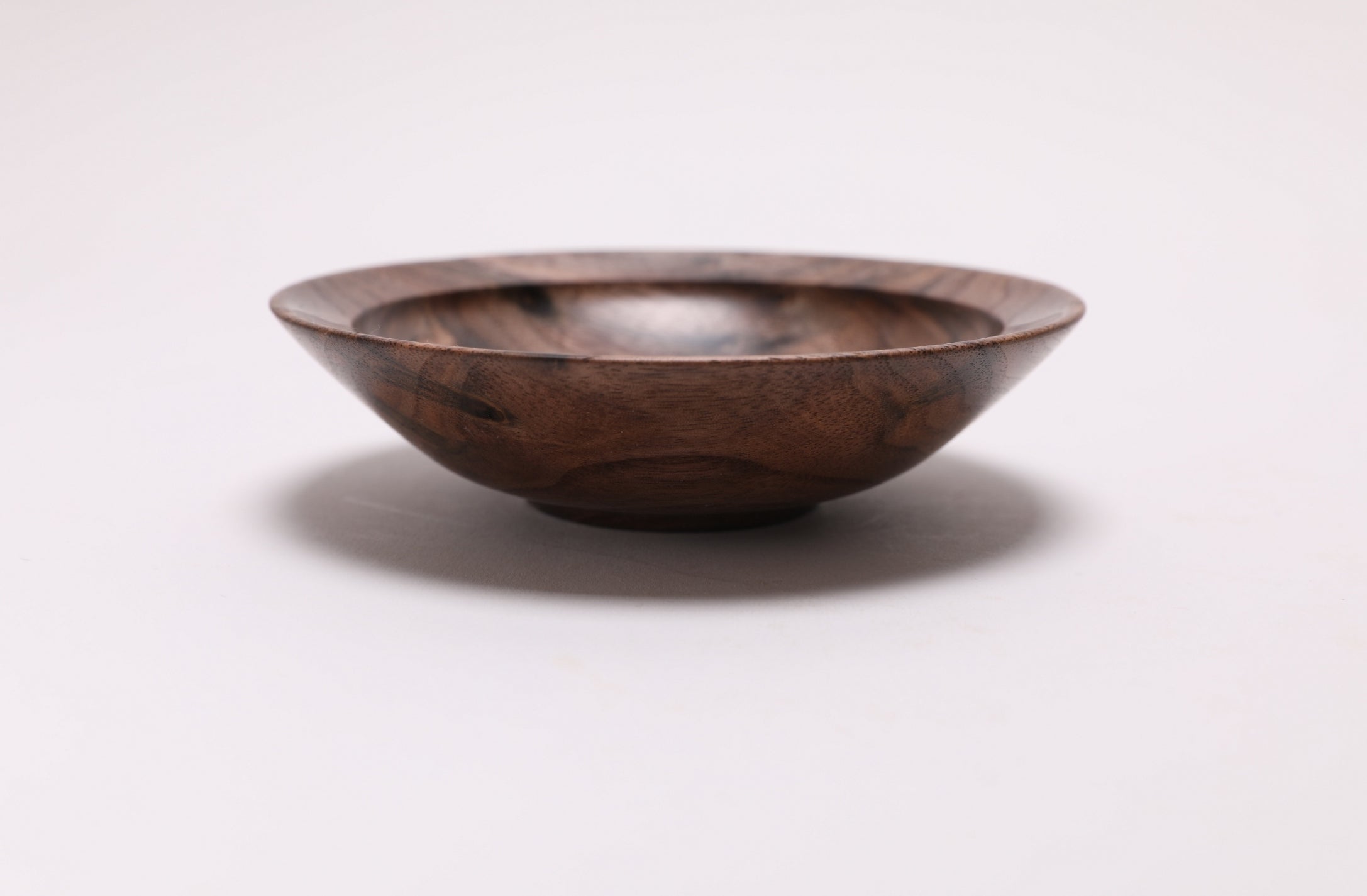 Curly Wild Black Walnut Wooden Ring Dish  #2736  (4 7/8" x 1 1/4")