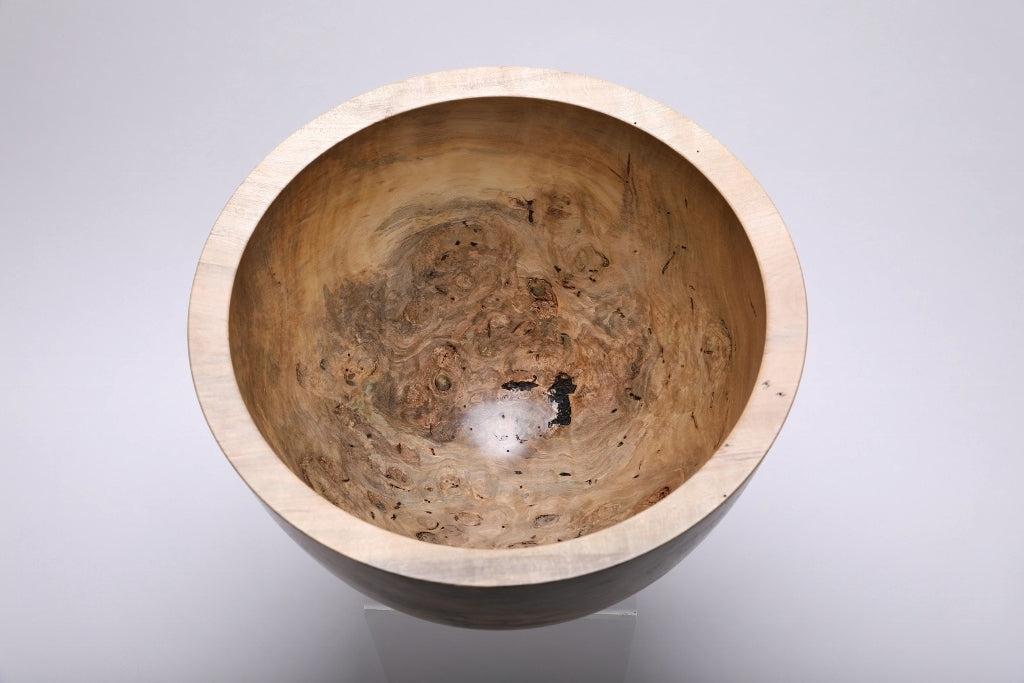 #1789 Wormy Magnolia Burl Wooden Bowl  12 1/2" X 9 1/4"  magnolia bowl wooden bowl wood bowl