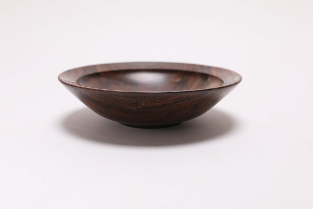 Curly Wild Black Walnut Wooden Ring Dish  #2736  (4 7/8" x 1 1/4")
