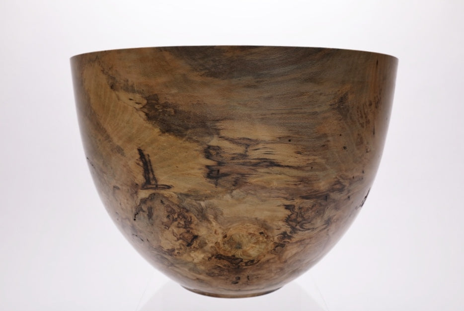 #1789 Wormy Magnolia Burl Wooden Bowl  12 1/2" X 9 1/4"  magnolia bowl wooden bowl wood bowl