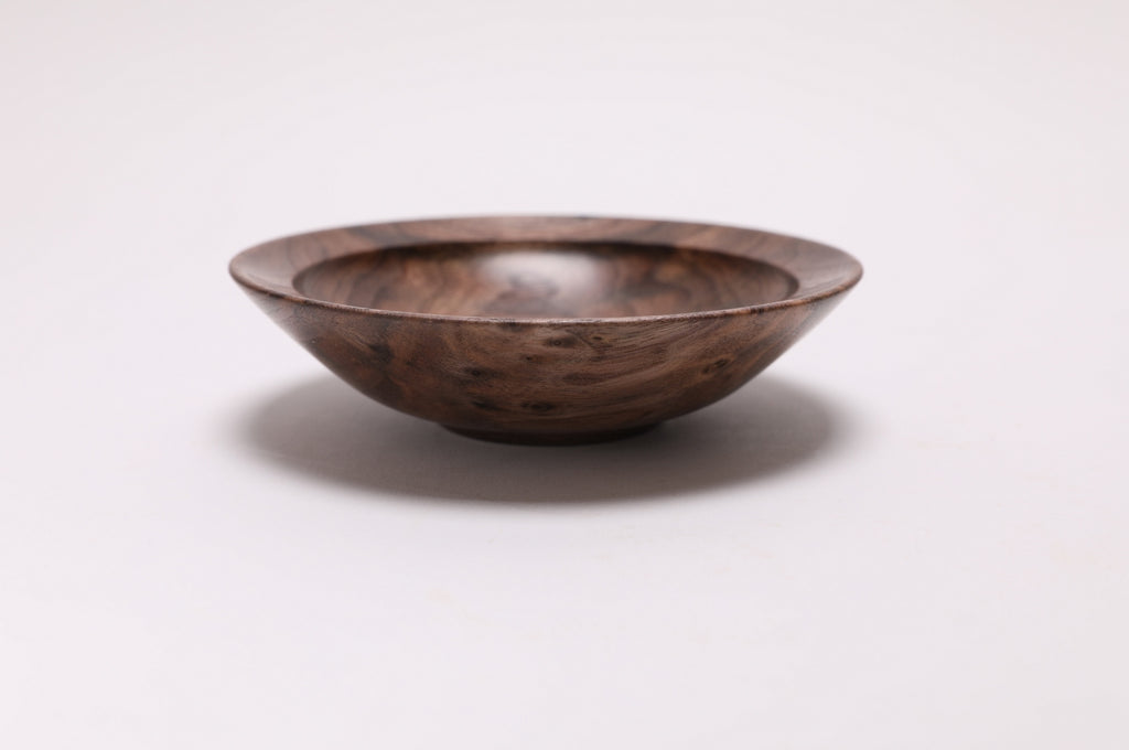 Curly Wild Black Walnut Wooden Ring Dish  #2736  (4 7/8" x 1 1/4")