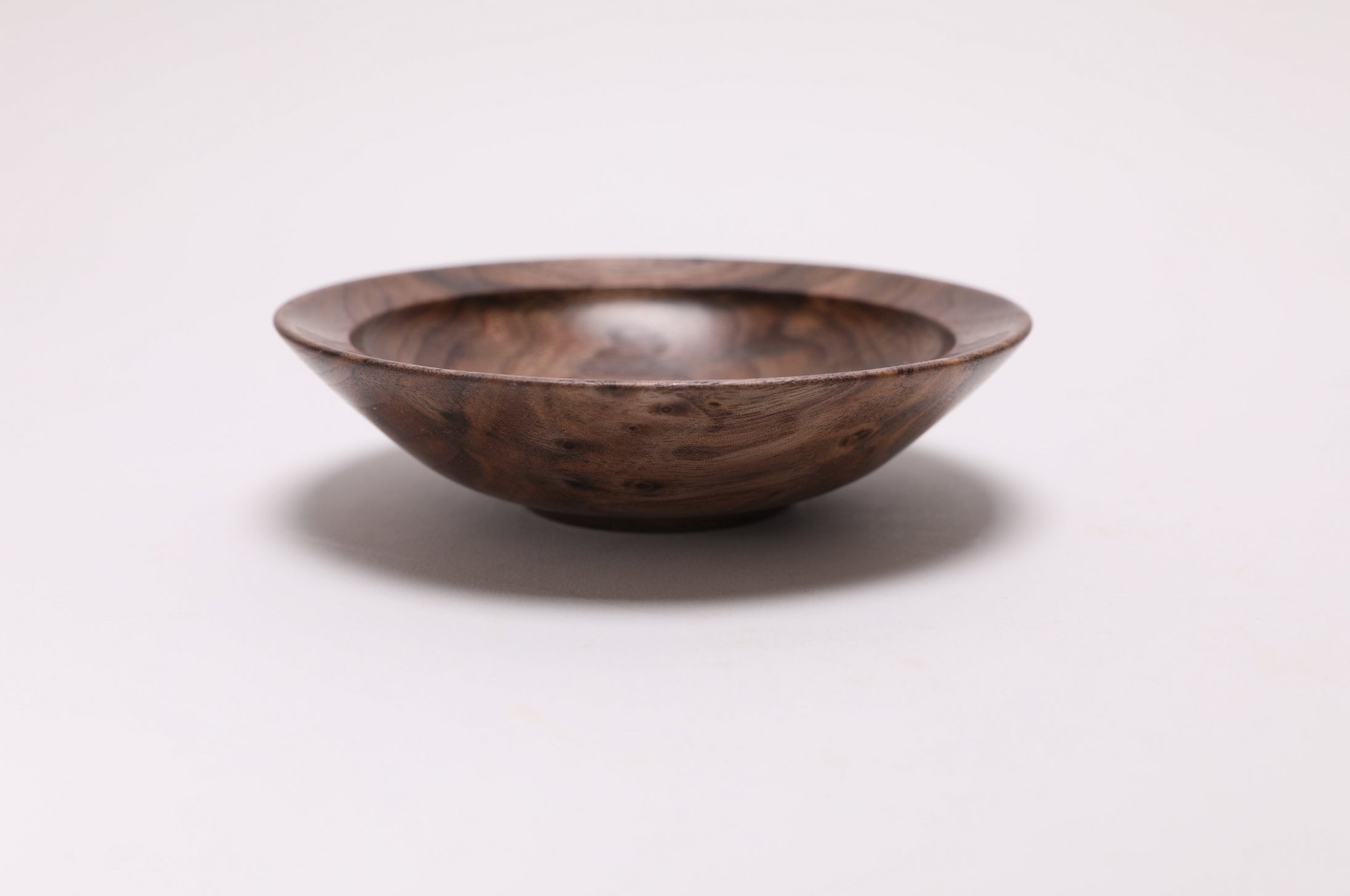 Curly Wild Black Walnut Wooden Ring Dish  #2736  (4 7/8" x 1 1/4")