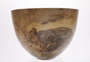 #1789 Wormy Magnolia Burl Wooden Bowl  12 1/2" X 9 1/4"  magnolia bowl wooden bowl wood bowl