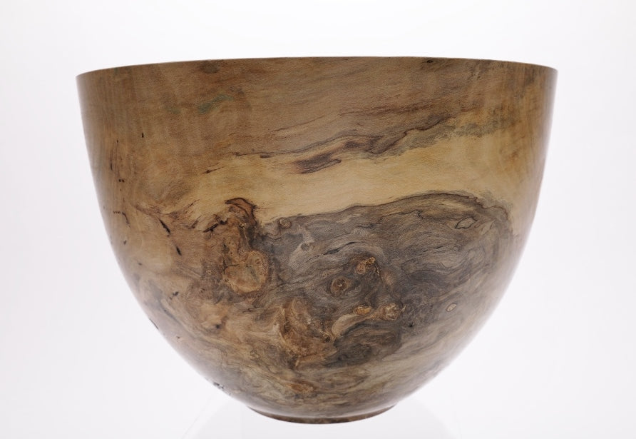 #1789 Wormy Magnolia Burl Wooden Bowl  12 1/2" X 9 1/4"  magnolia bowl wooden bowl wood bowl