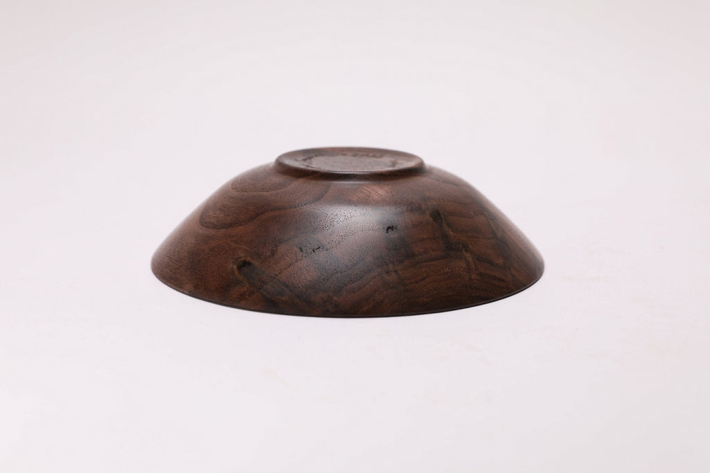 Curly Wild Black Walnut Wooden Ring Dish  #2736  (4 7/8" x 1 1/4")