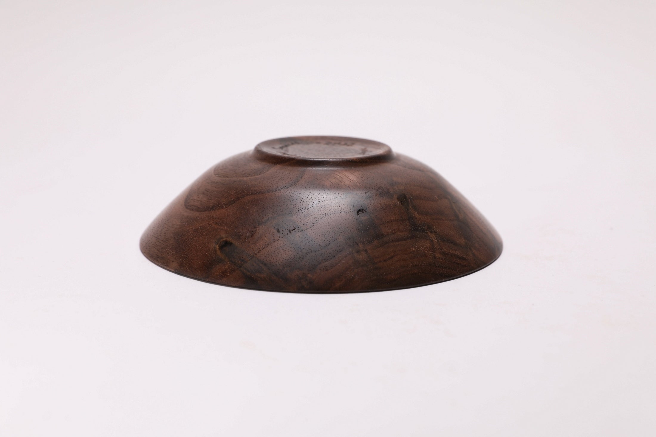 Curly Wild Black Walnut Wooden Ring Dish  #2736  (4 7/8" x 1 1/4")