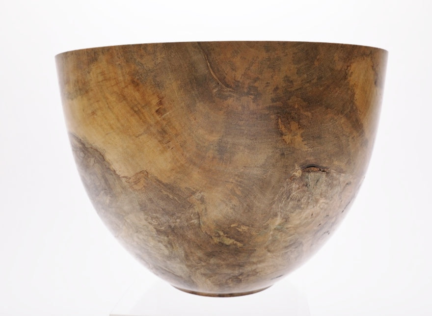 #1789 Wormy Magnolia Burl Wooden Bowl  12 1/2" X 9 1/4"  magnolia bowl wooden bowl wood bowl