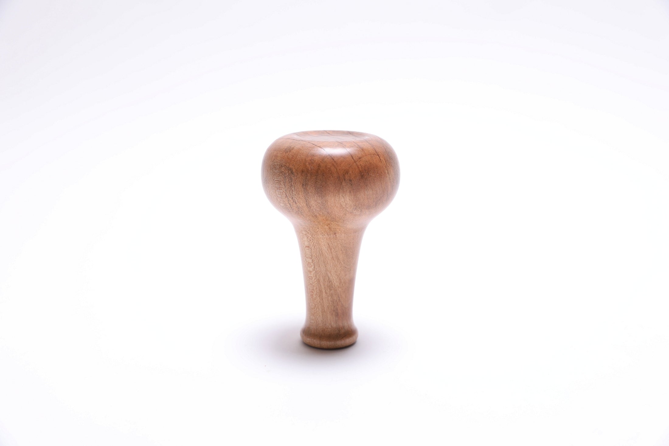 Upside down view of ambrosia maple weed pot with food-safe natural oil finish