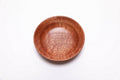 Handmade pommele sapele ring dish with chatoyant dappled figure and natural oil finish
