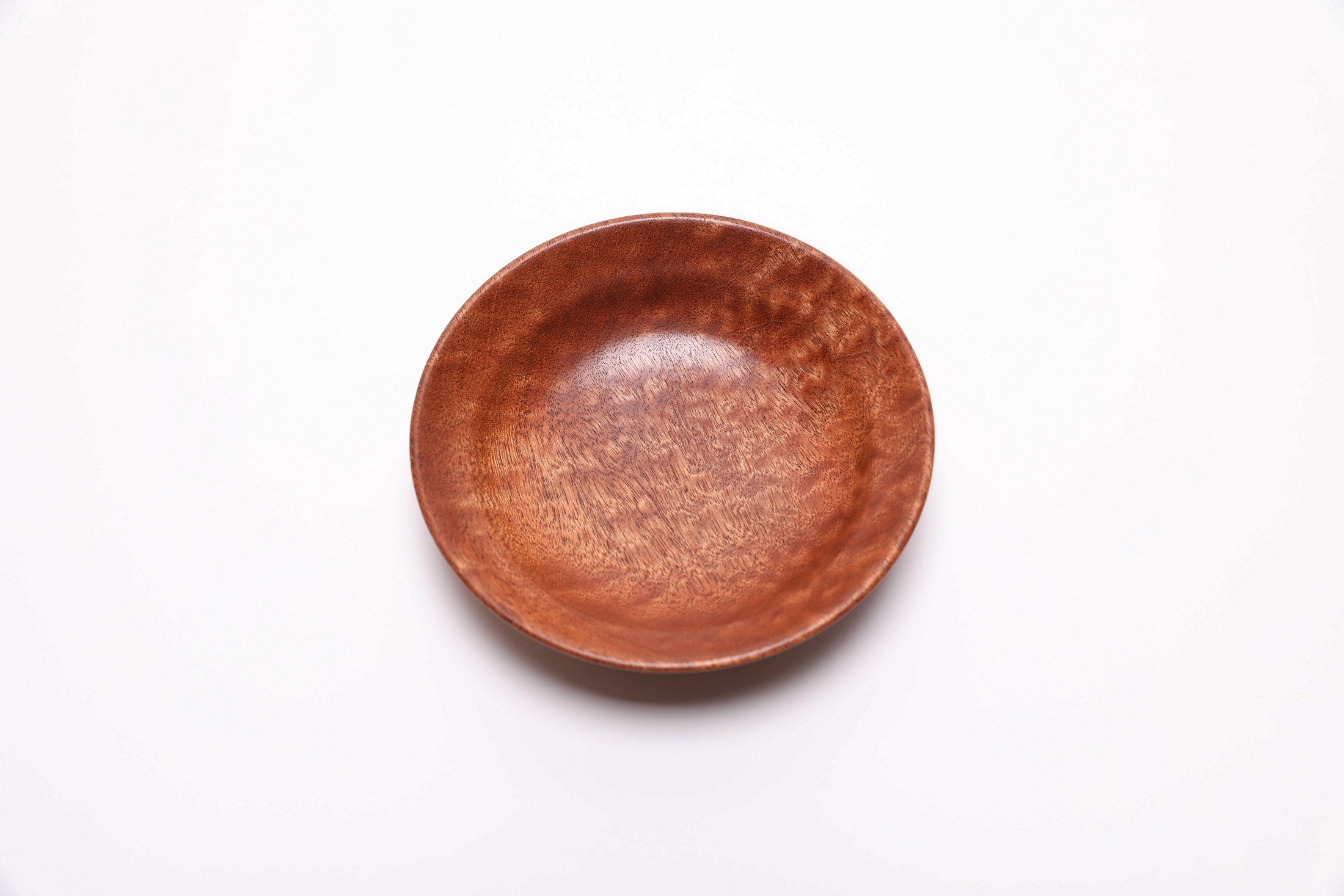 Artisan-crafted sapele ring dish made in USA showing premium craftsmanship