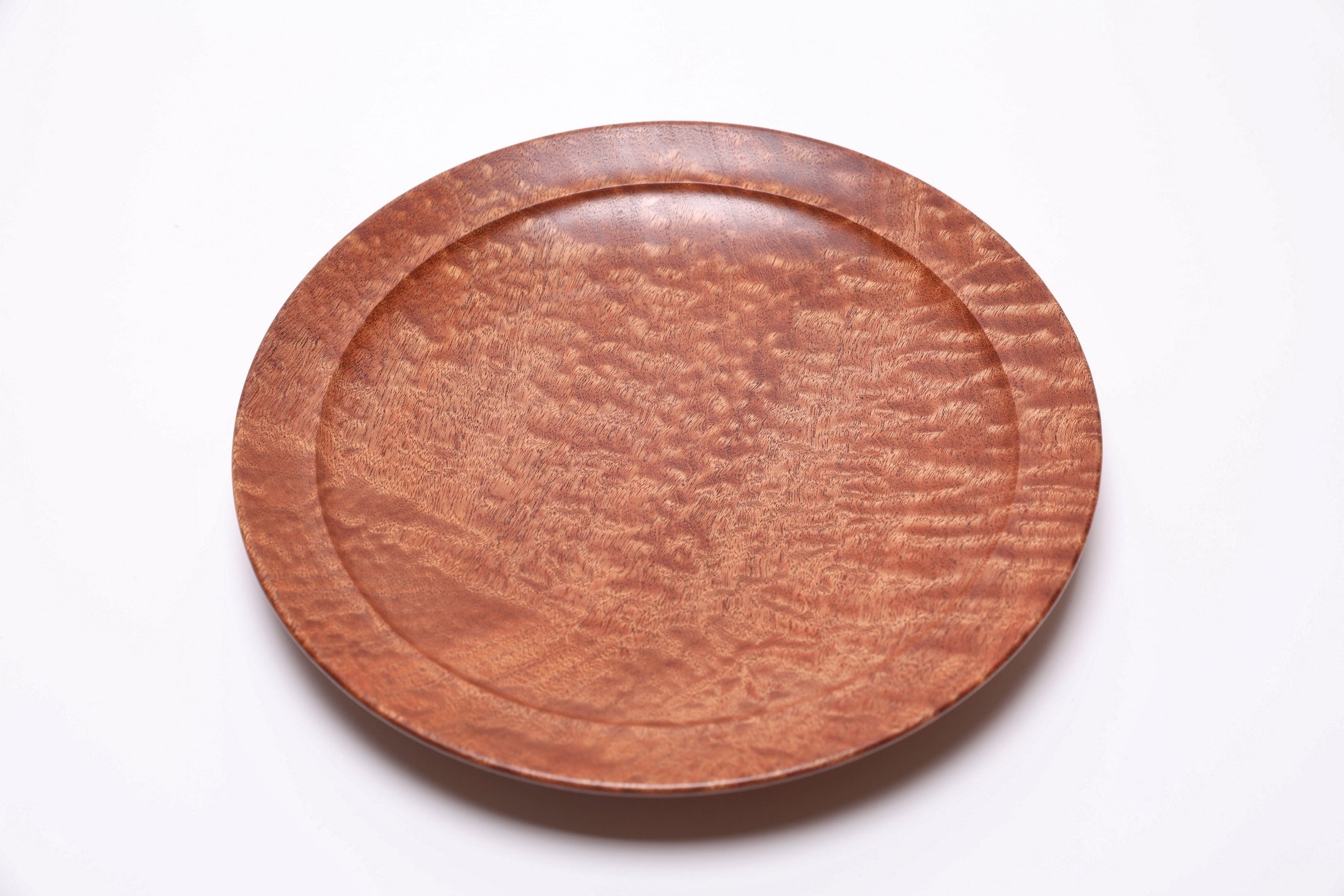 #2757 Pommele Sapele Wooden Bowl (9 3/4" x 1 3/4")